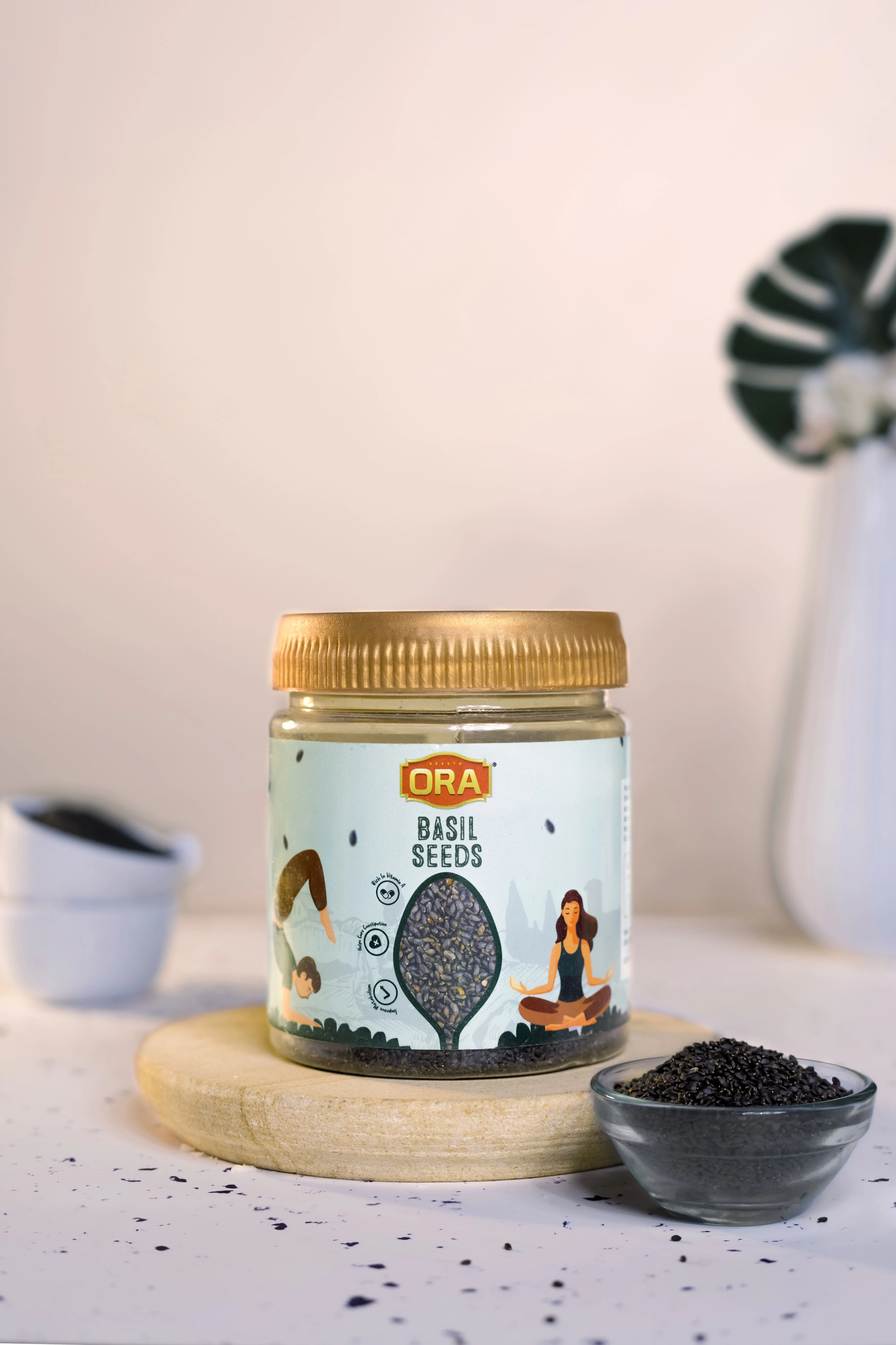 Basil Seeds: Hydration, Fiber & Rich in Antioxidants (250gm)