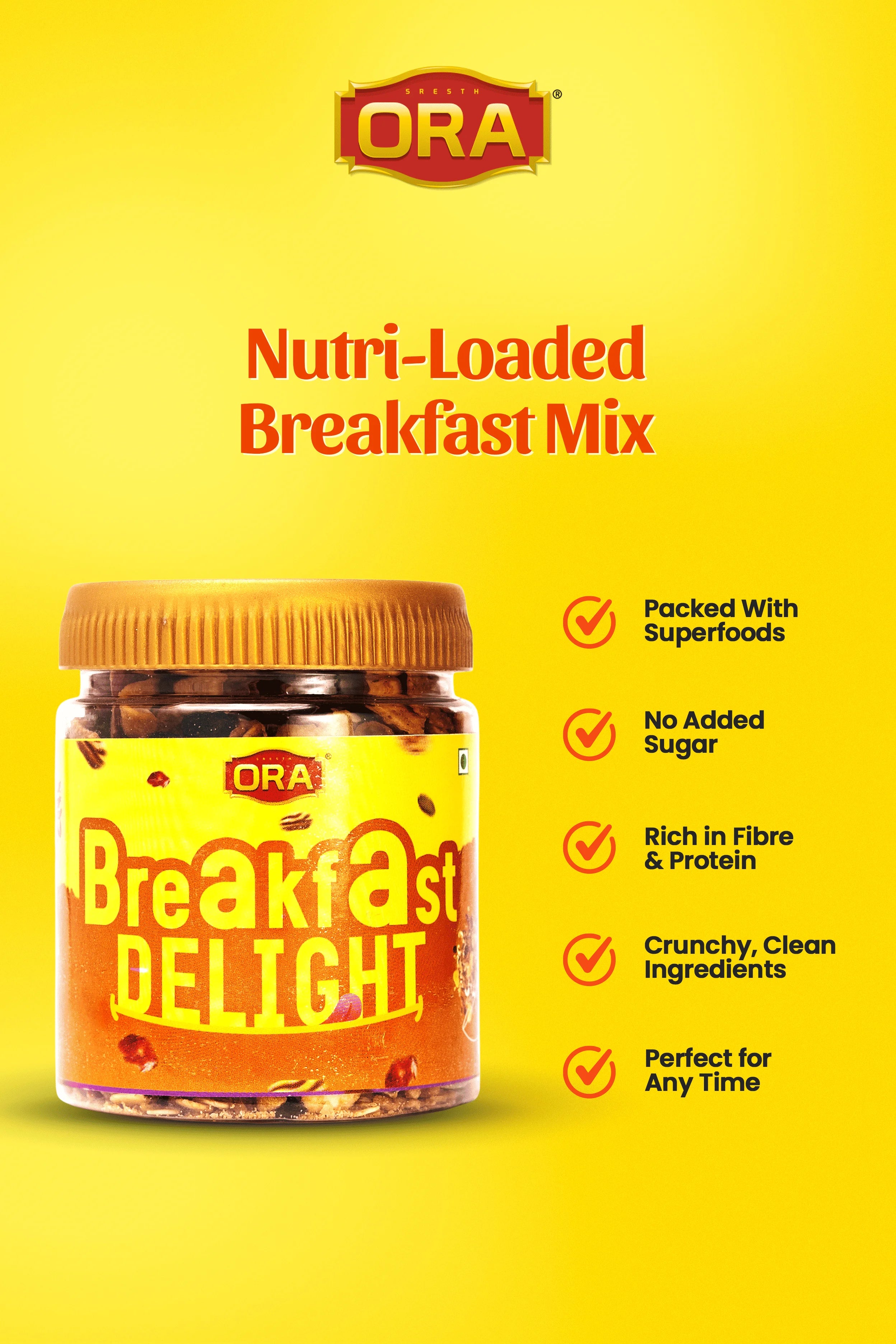 Breakfast Delight: Packed with Oats, Almonds and Seeds (250 gm)