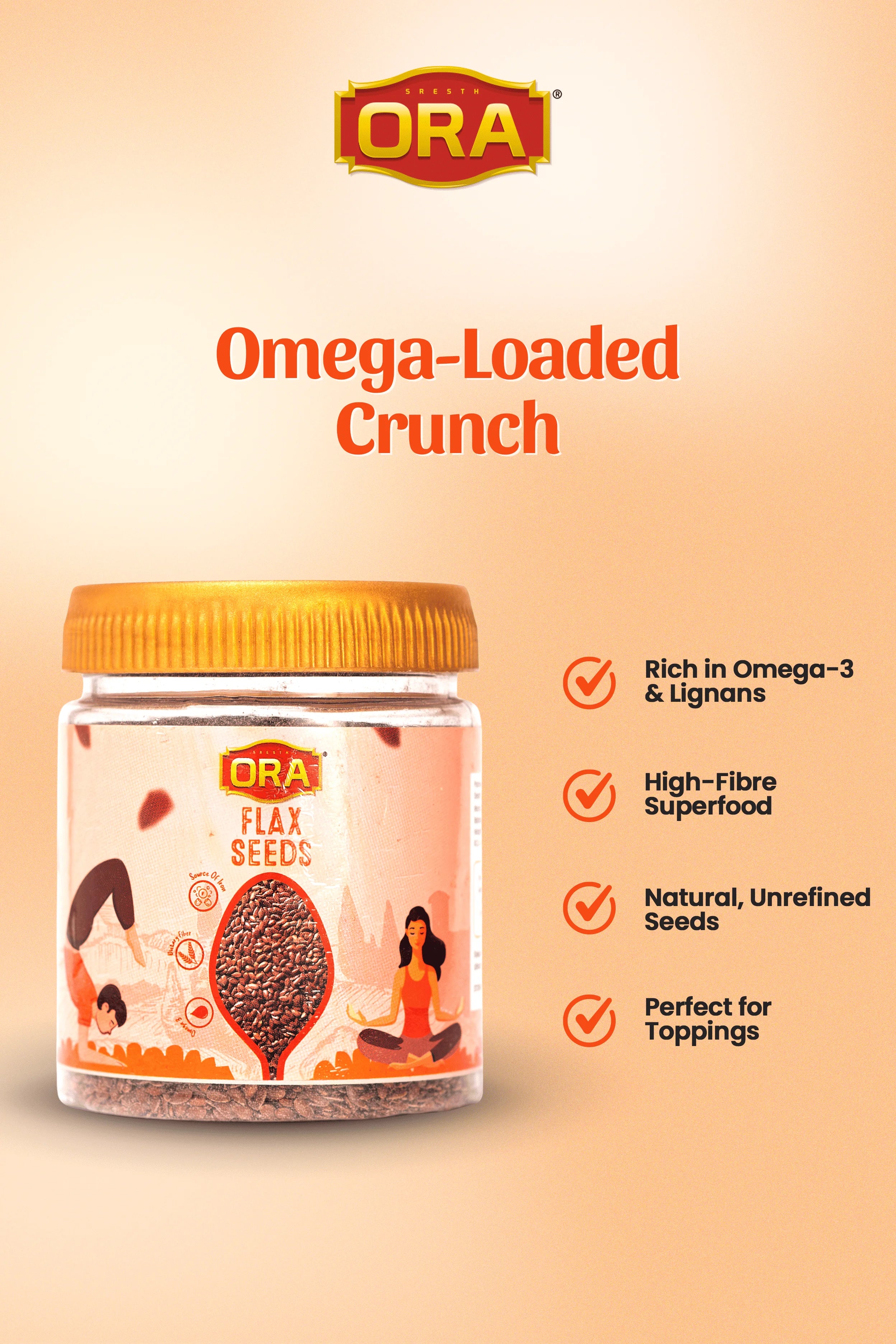 Flax Seeds: Nutrient-Dense Snack With Fiber & Antioxidant (250gm)