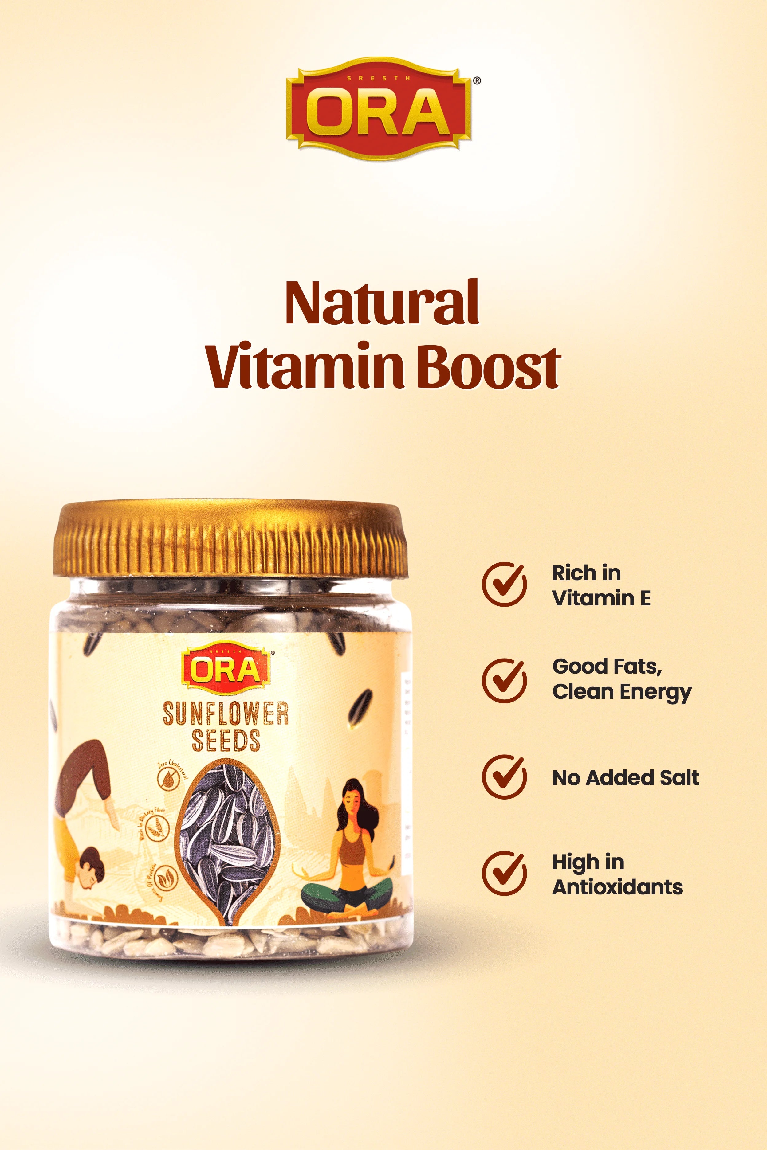 Sunflower Seeds: Natural Energy & Heart-Healthy Choice (250gm)