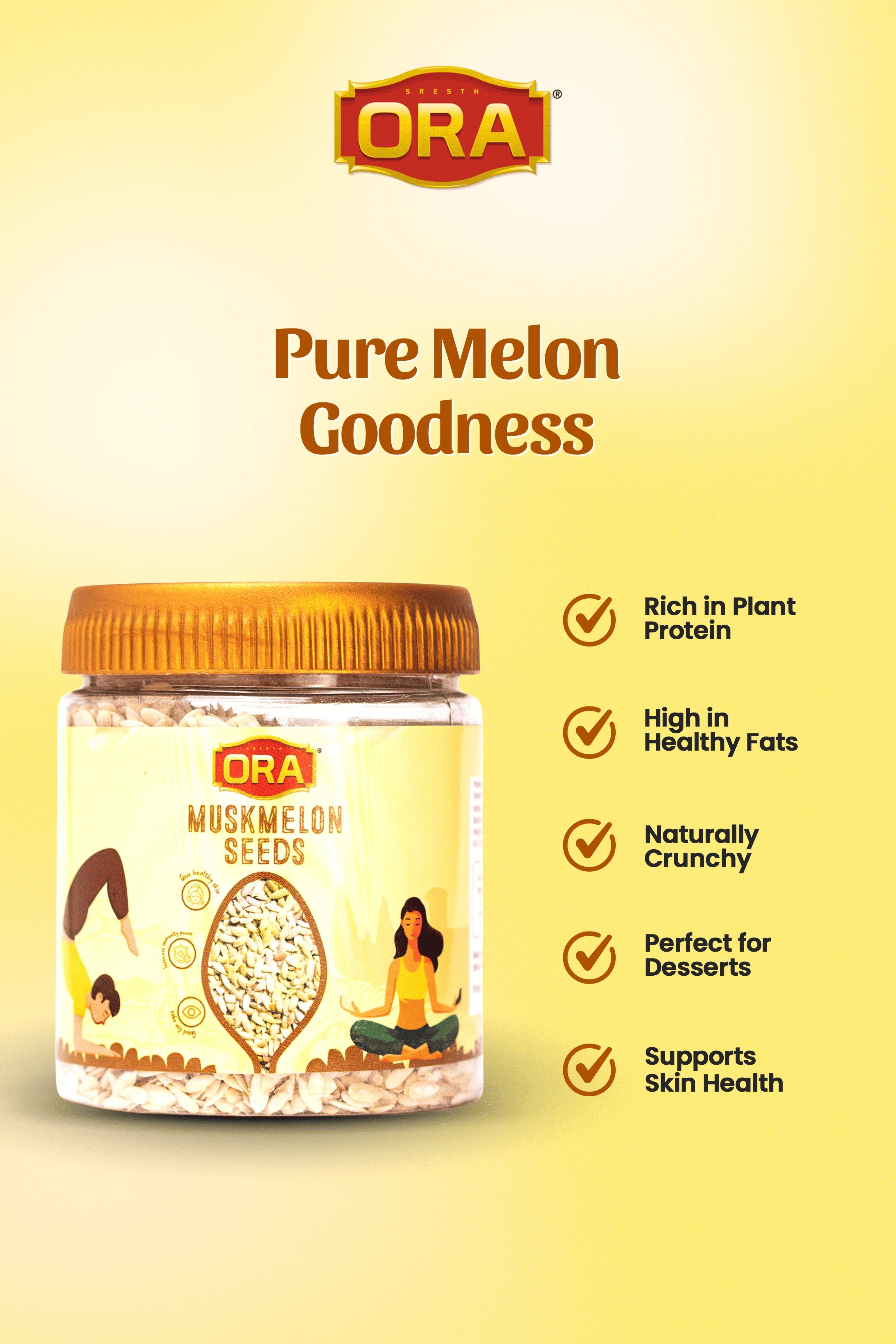 Muskmelon Seeds: Nutrient-Dense Snack & Versatile Ingredient (250gm)