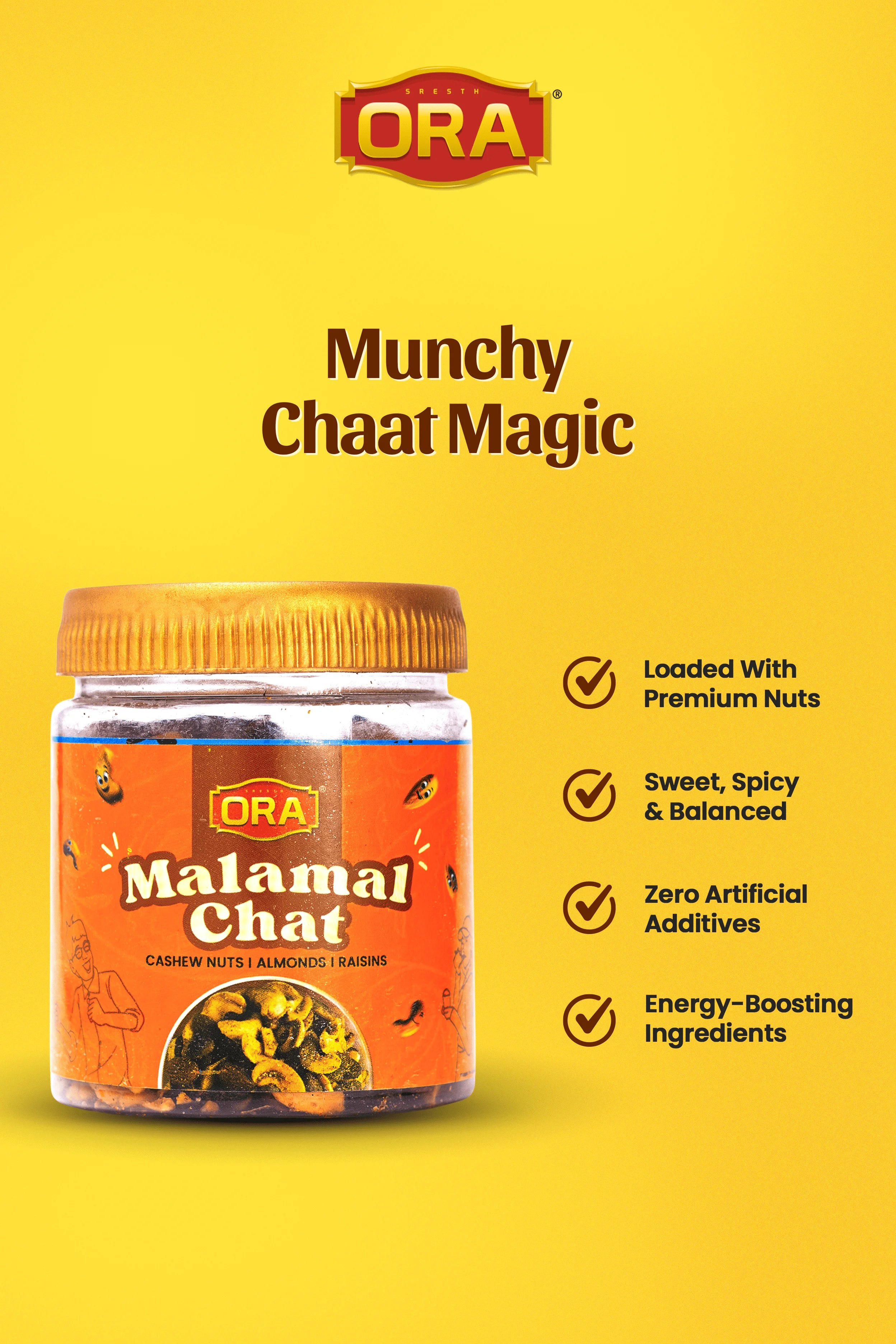 Malamal Chat: Sweet, Spicy, and Flavorful Crunch (250gm)