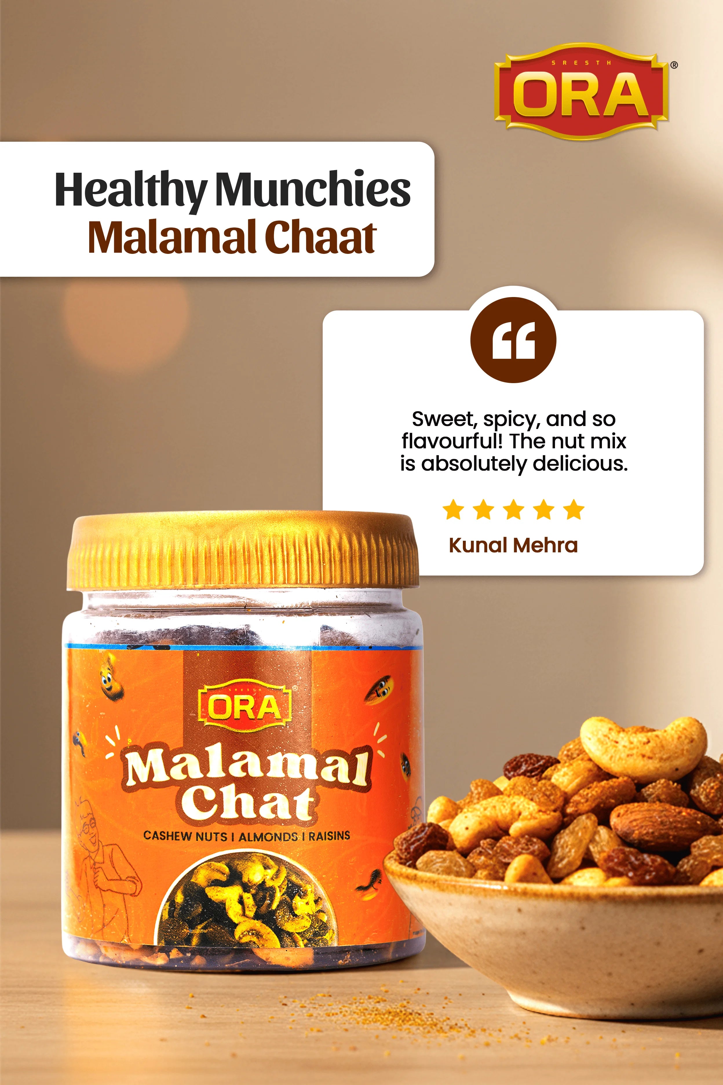 Malamal Chat: Sweet, Spicy, and Flavorful Crunch (250gm)