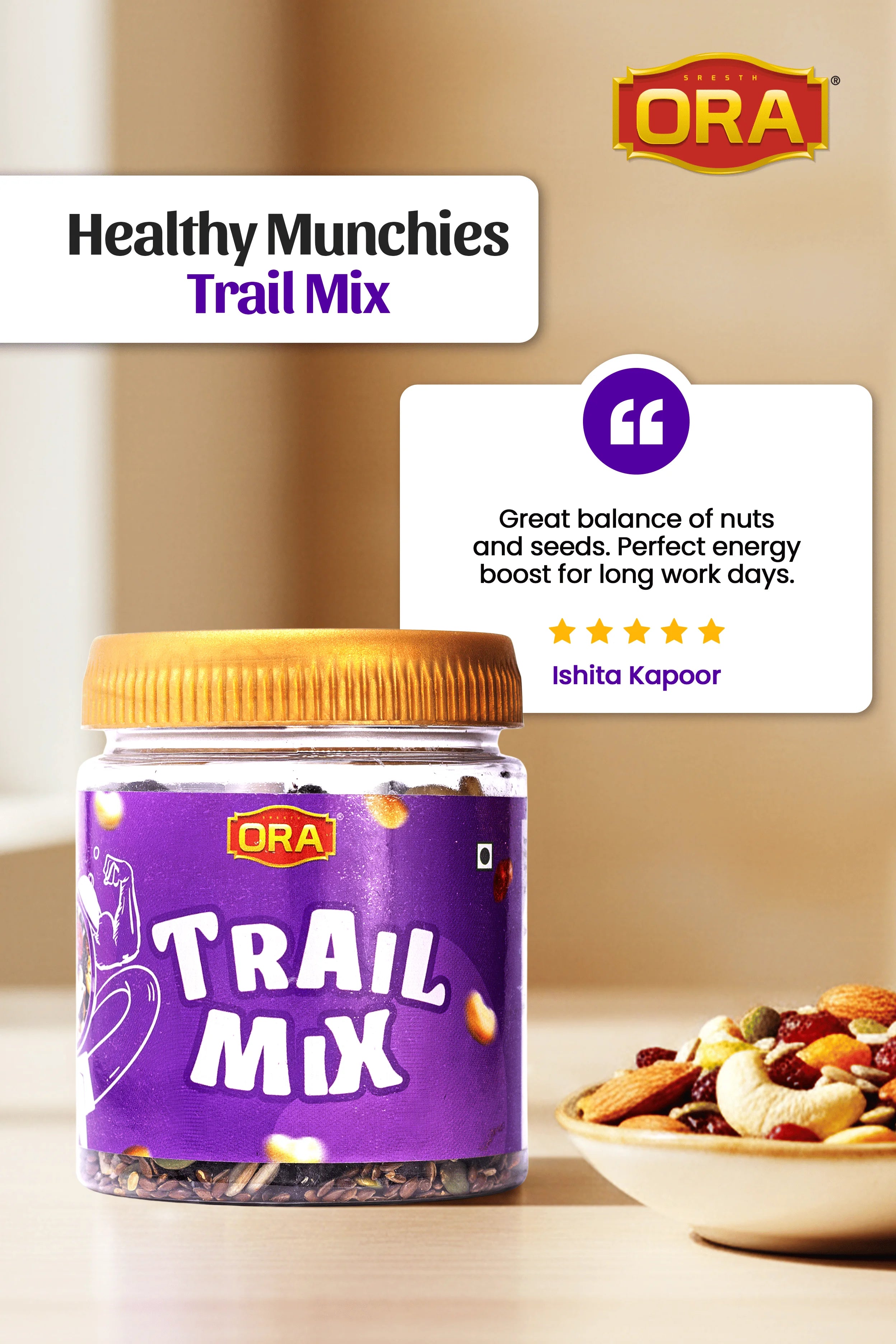 Trail Mix: Perfect Sweet And Nutrient-Rich Snack (250gm)