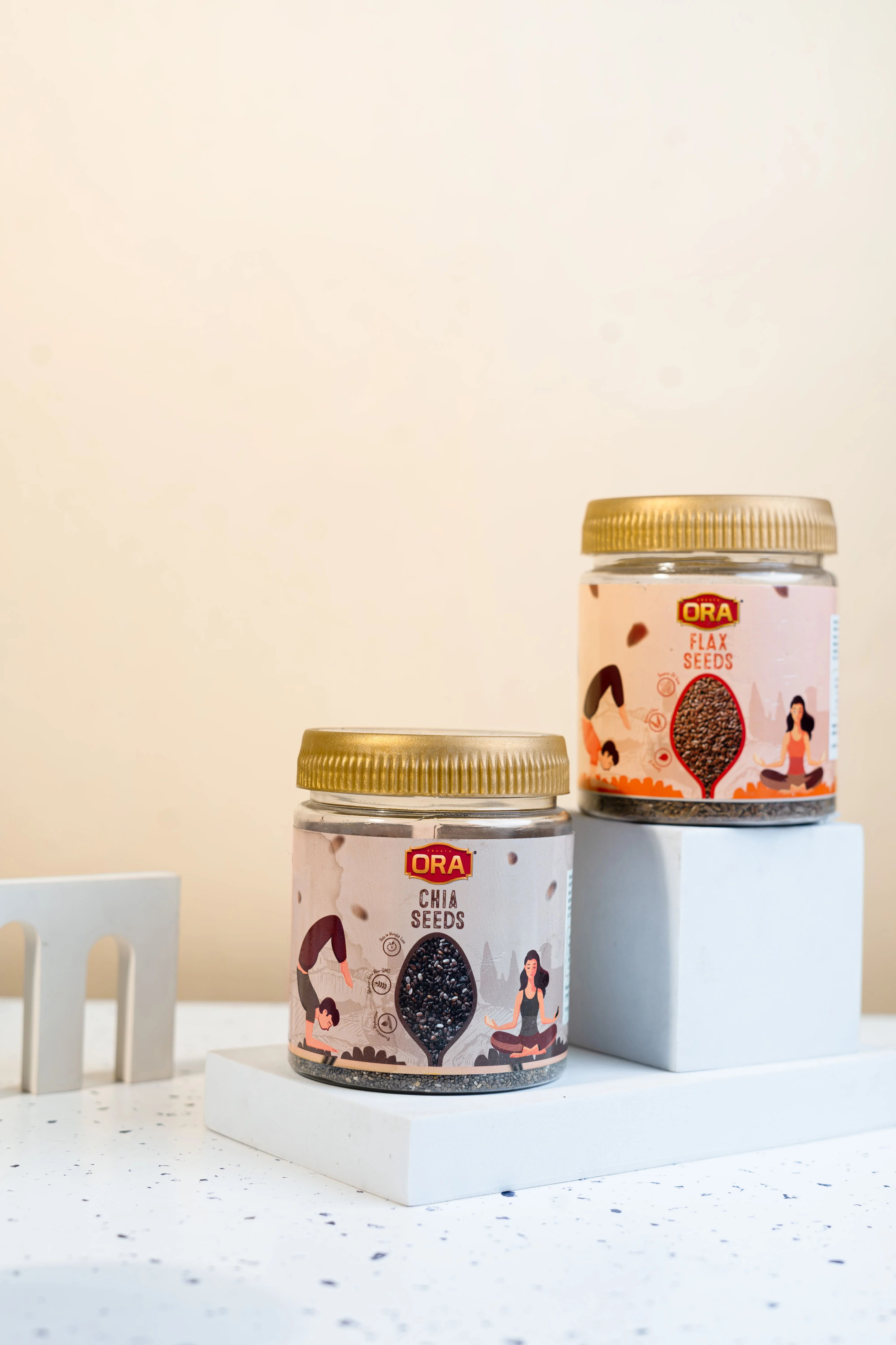 Flax & Chia Seed Combo (250gm × 2)