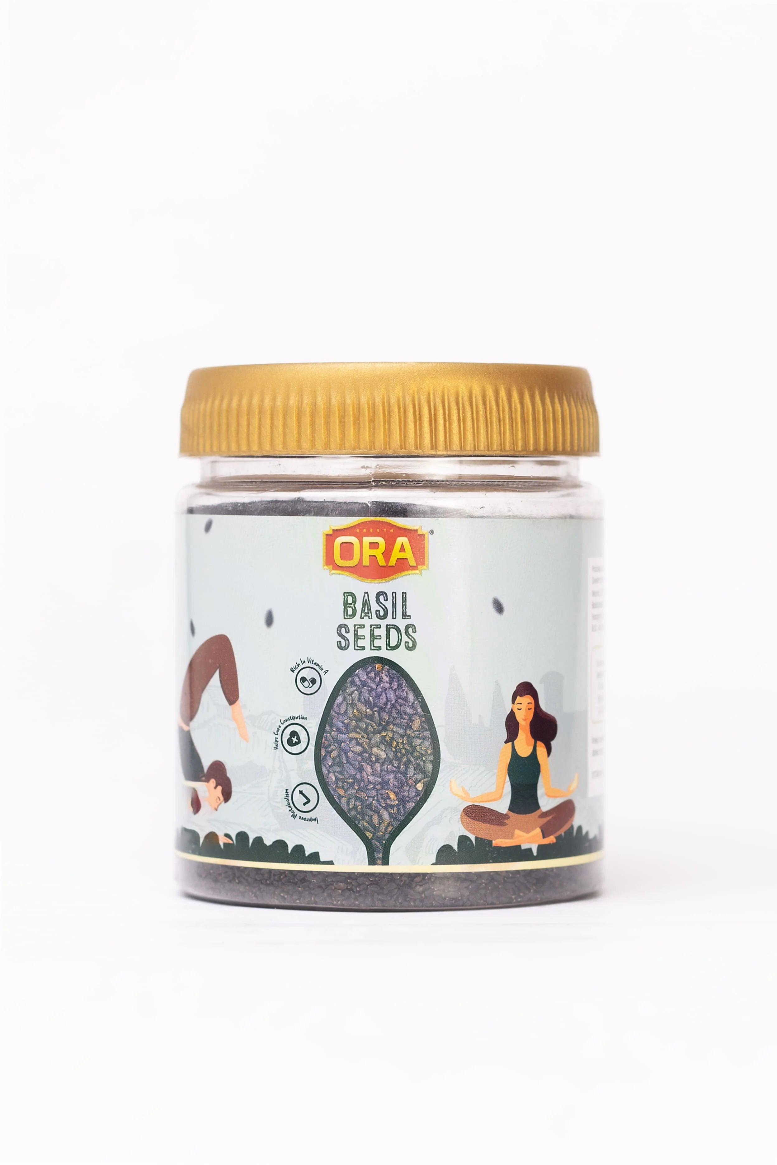 Basil Seeds: Hydration, Fiber & Rich in Antioxidants (250gm)