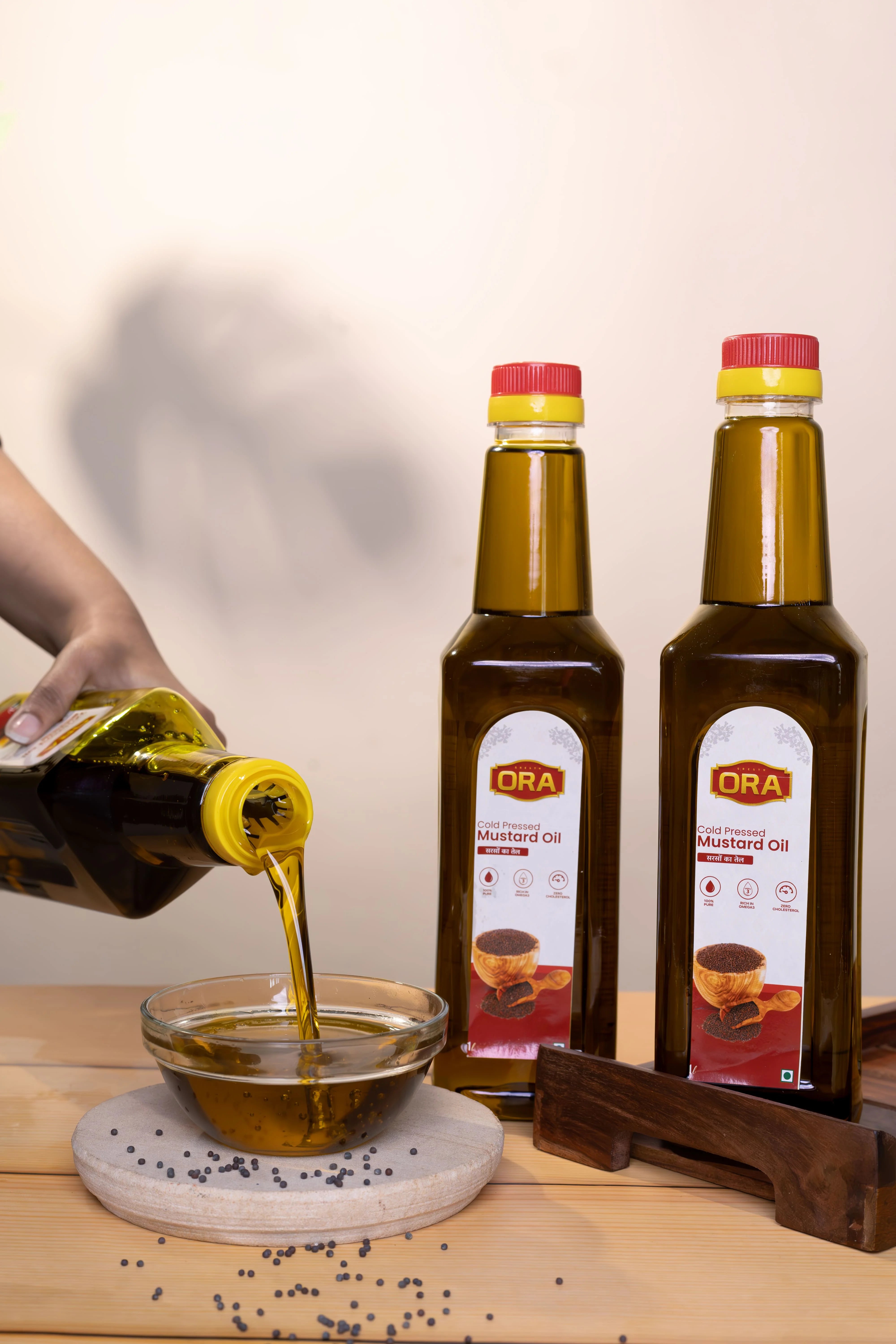 Cold-Pressed Mustard Oil—All-Natural, Nutritious & Cholesterol-Free