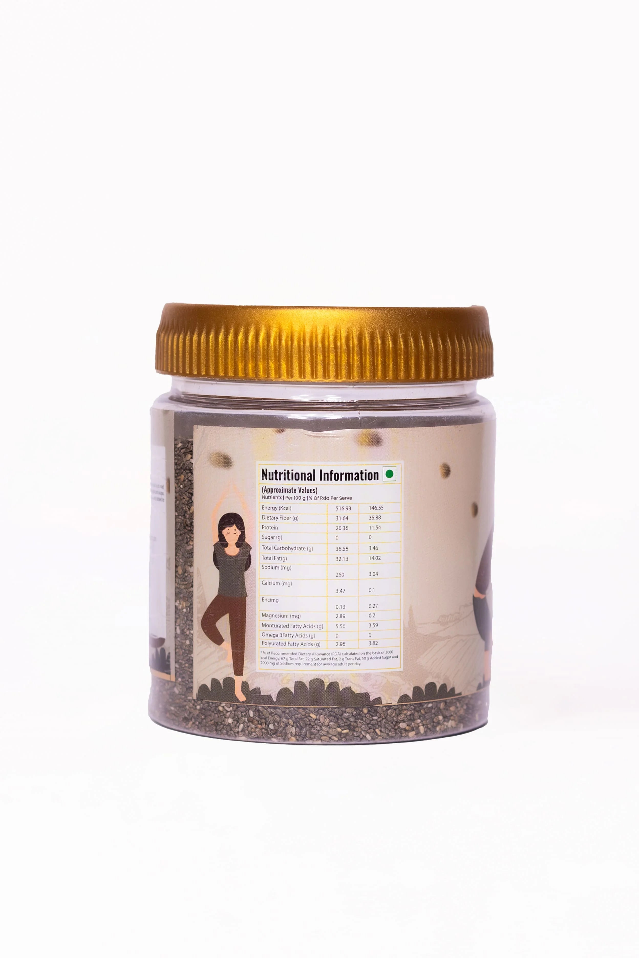 Super Seed Combo (Pumpkin Seeds, Flax Seeds, Chia Seeds, Sunflower Seeds) – 250gm × 4